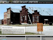 Tablet Screenshot of highdesertdrifter.com